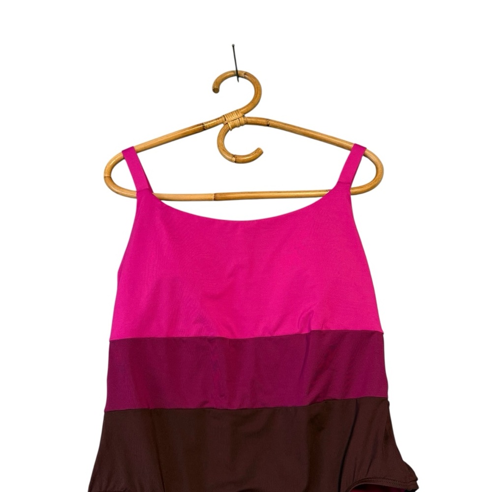 Athleta | Coastline One‎ Piece Swimsuit Electric Fuchsia Size L - Picture 3 of 11